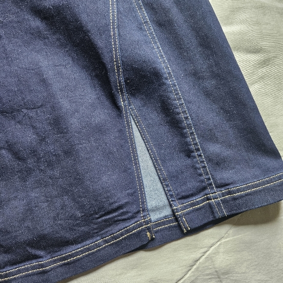 URBAN OUTFITTERS Jenny Denim Bustier Mini Dress Dark Denim Small NWT UO - Picture 11 of 15